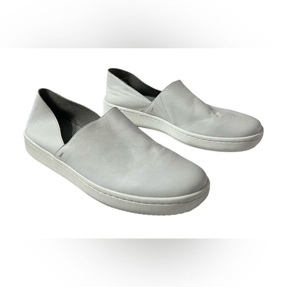 Eileen Fisher Shoes Womens 11 white Leather White Platform Prosper Sneakers - Picture 1 of 6
